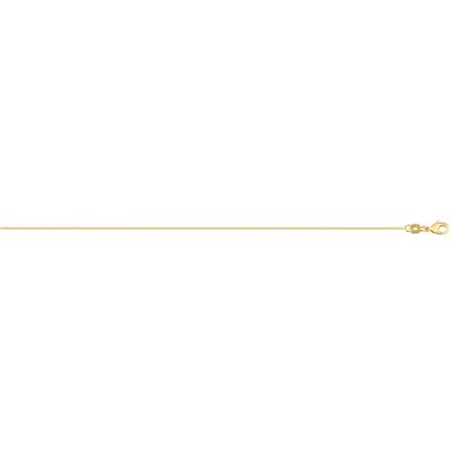 CORRENTE CADEADA 1MM FOLHEADO A OURO 18K