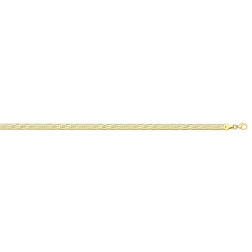 CORRENTE FITA 5,00MM FOLHEADO A OURO 18K
