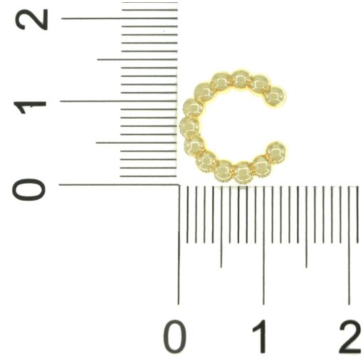 PIERCING BOLINHA 1,4MM FOLHEADO A OURO 18K