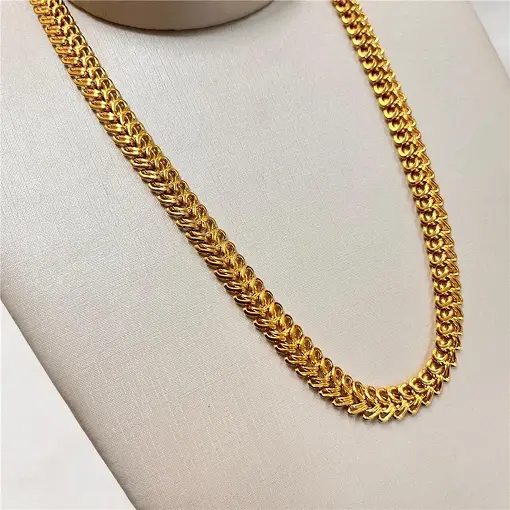 COR ESCAMA DE PEIXE 8,00MM FOLHEADO A OURO 18K