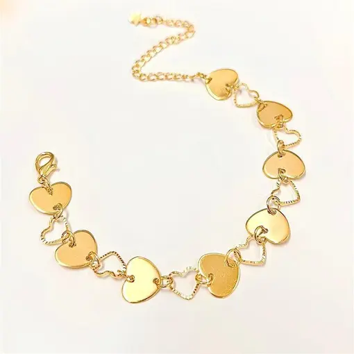 PUL CORAÇÕES C/ DIAM FOLHEADO A OURO 18K