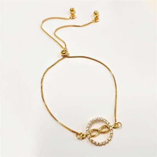 PUL REGULAR CRAV. C/ INFINITO FOLHEADO A OURO 18K