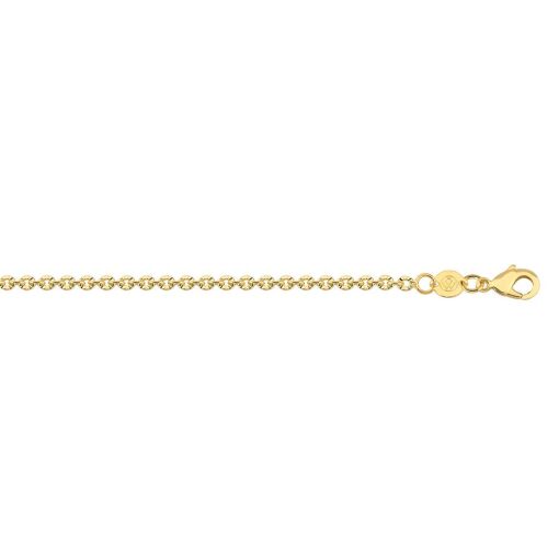 CORRENTE PORTUGUESA C/ RISCOS DIAMANTADOS FOLHEADO A OURO 18K