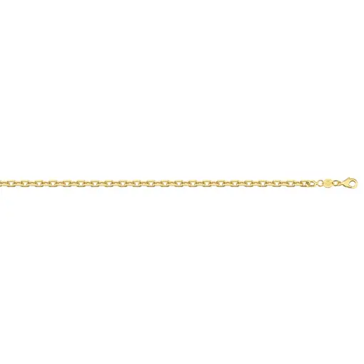 COR CARTIER 4,0 MM ELO AREDONDADO  FOLHEADO A OURO 18K
