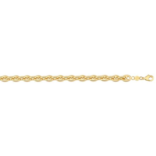CORRENTE GUCCI 8MM FOLHEADO A OURO 18K