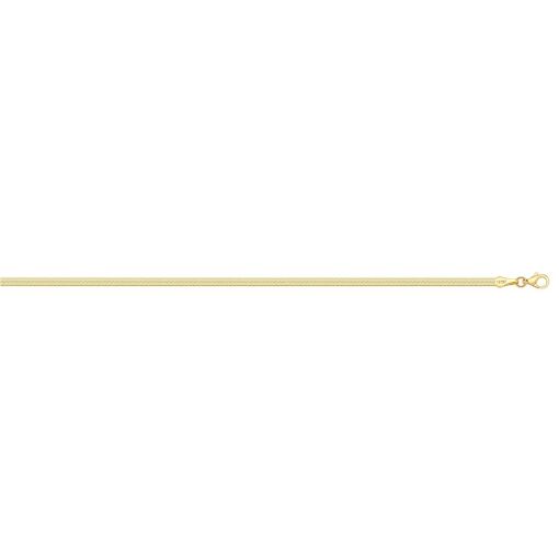 CORENTE FITA 3,00MM FOLHEADO A OURO 18K