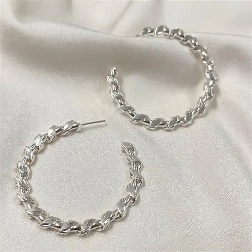 BR ARGOLA 4,5CM FOLHEADO A PRATA