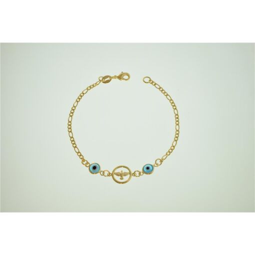 PULSEIRA ESPIRITO SANTO FOLHEADO A PRATA