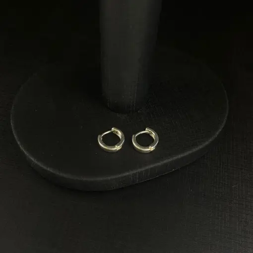 BR ARGOLA LISA QUADRADA 10MM PRATA 925