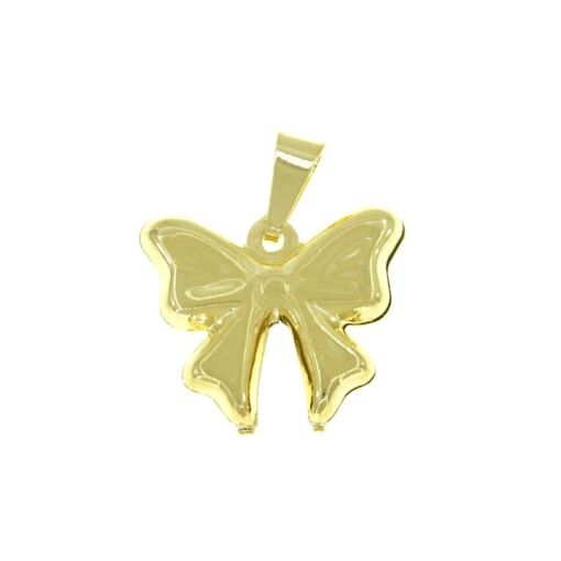 PING LAÇO DUPLO 2CM FOLHEADO A OURO 18K