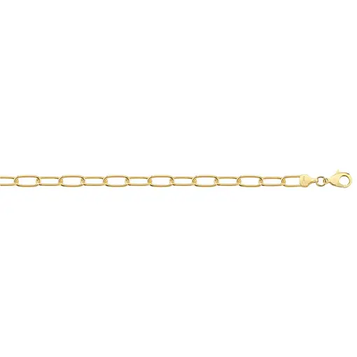 CORRENTE ELO UM POR UM 6MM FOLHEADO A OURO 18K