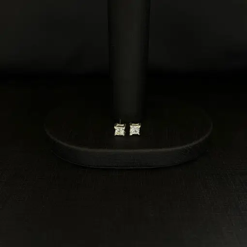 BRINCO PONTO DE LUZ QUADRADO PRATA 925