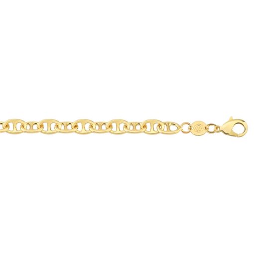 CORRENTE GUCCI 5MM FOLHEADO A OURO 18K