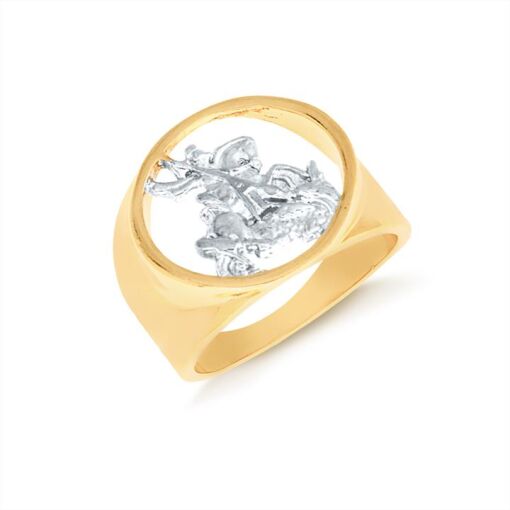 ANEL FOLHEADO A OURO 18K