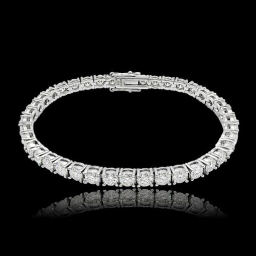 RIVIERA MASC ZIRCONIA 3MM 19CM PRATA 925