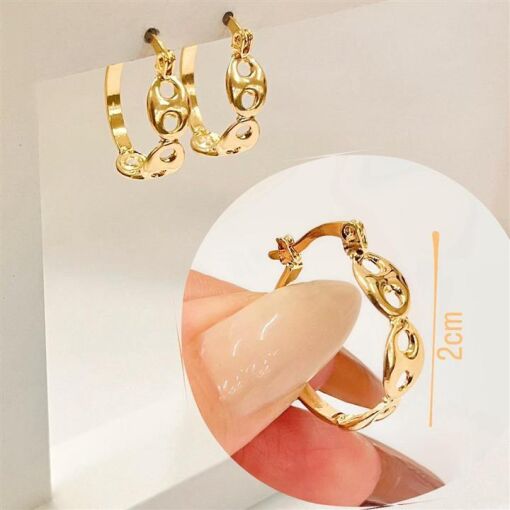 BR TRANQ 2CM RÉPLICA GUCCI  FOLHEADO A OURO 18K