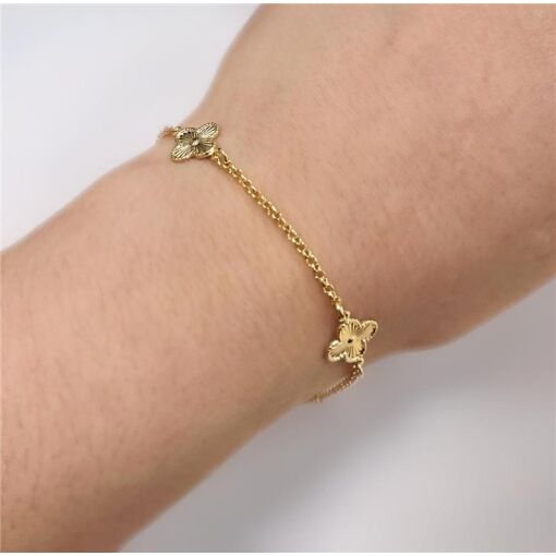 PUL ELOS C/ 3 TREVINHOS  FOLHEADO A OURO 18K