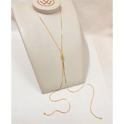 GARG GRAVATA C/ BOLA 4MM NAS PONTAS  FOLHEADO A OURO 18K