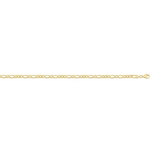 CORRENTE 3X1X1X1 3,9MM FOLHEADO A OURO 18K