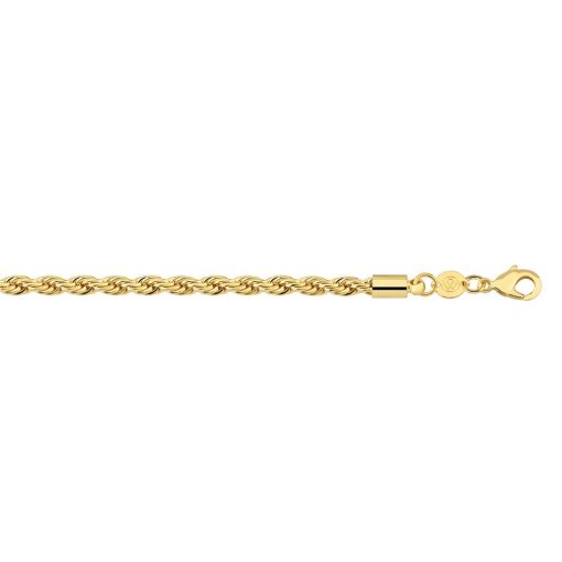 CORDAO BAINAO 3,3MM FOLHEADO A OURO 18K