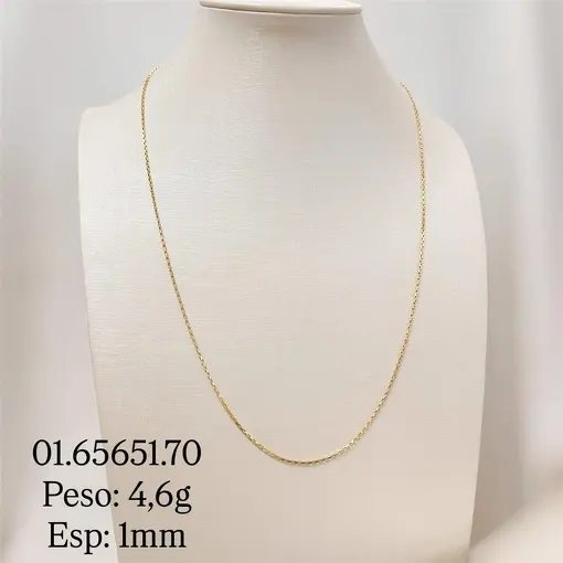 COR CARTIER 1MM FOLHEADO A OURO 18K