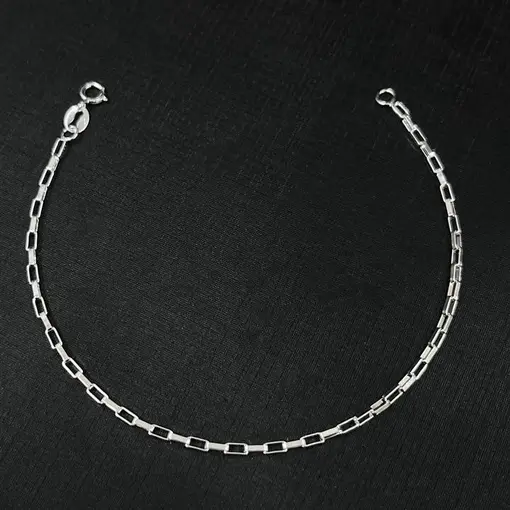 CORRENTE CARTIER C/ ELOS DE 1MM PRATA 925
