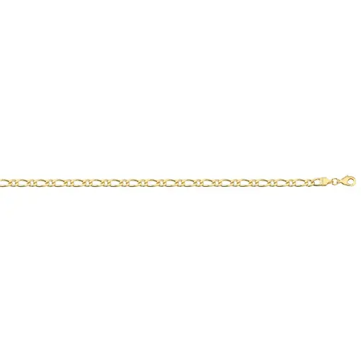 CORRENTE 1X1 4,3 MM DIAMANTADA FOLHEADO A OURO 18K