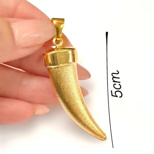 PING MARFIM GRANDE FOSCO FOLHEADO A OURO 18K