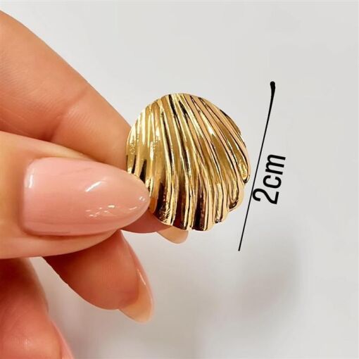 PING CONCHA  FOLHEADO A OURO 18K