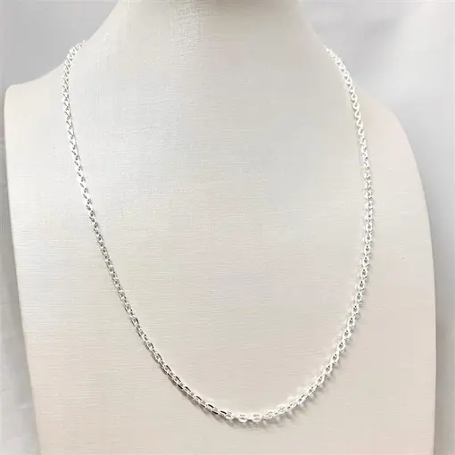 COR CARTIER 4,0 MM ELO AREDONDADO  FOLHEADO A PRATA