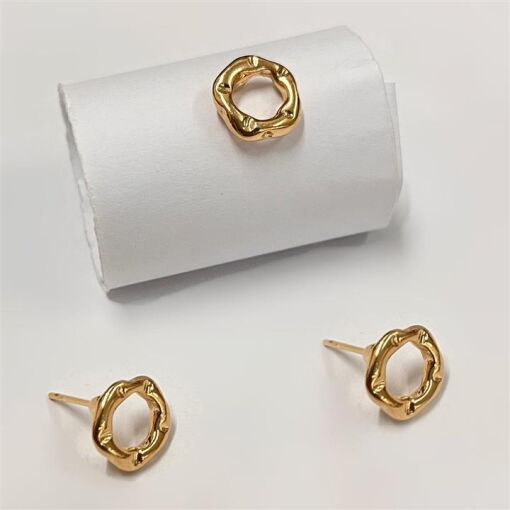 BR HEXAGONO FOLHEADO A OURO 18K