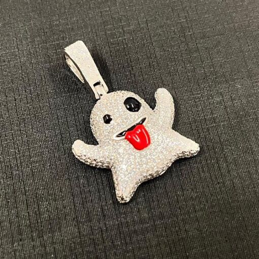 PG EMOJI FANTASMA PRATA 925