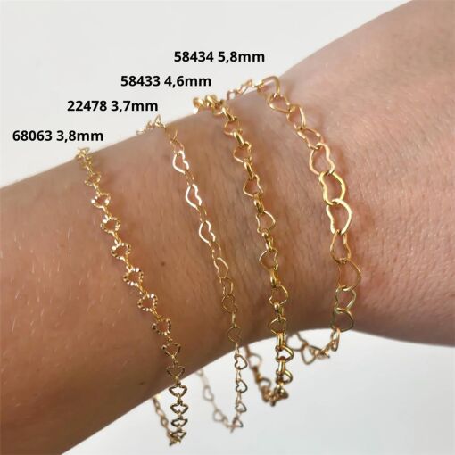 COR TRIANG 3,6MM VAZ DIAMANTADOS FOLHEADO A OURO 18K