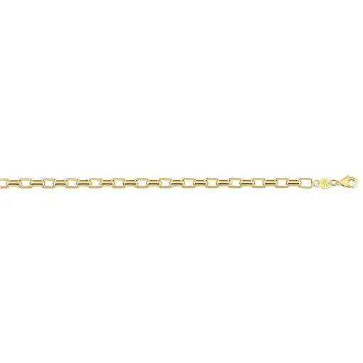 CORR CARTIE 5.1MM ELO REDO  FOLHEADO A OURO 18K