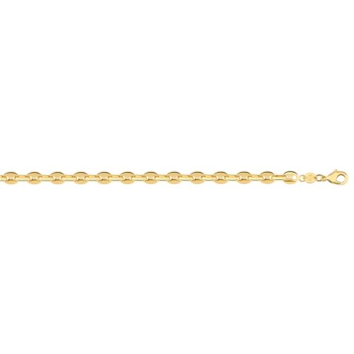 CORRENTE GUCCI ELO CHEIO 7MM FOLHEADO A OURO 18K