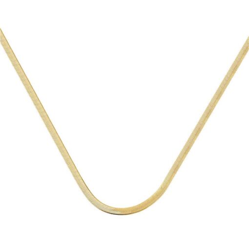 COR RAB RATO FLAT 4MM FOLHEADO A OURO 18K