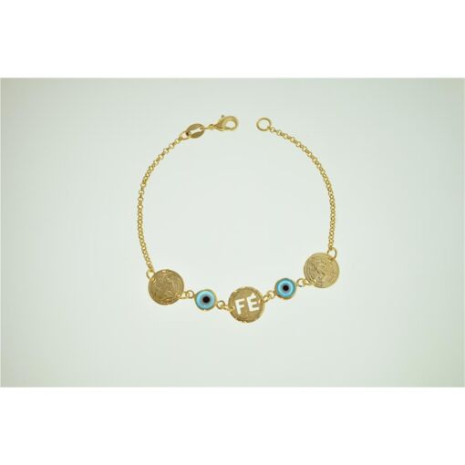 PULSEIRA FÉ FOLHEADO A PRATA