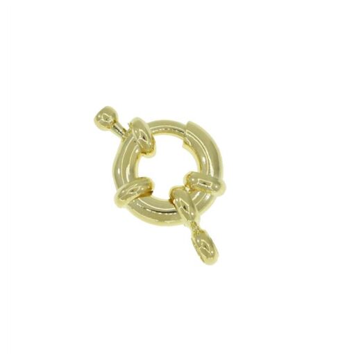 FECHO BOIA PEQUENO 1CM FOLHEADO A OURO 18K