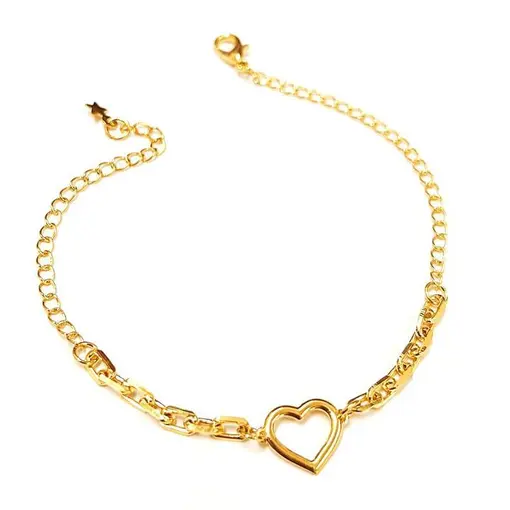 PUL CORAÇÃO C/ CARTIER  FOLHEADO A OURO 18K