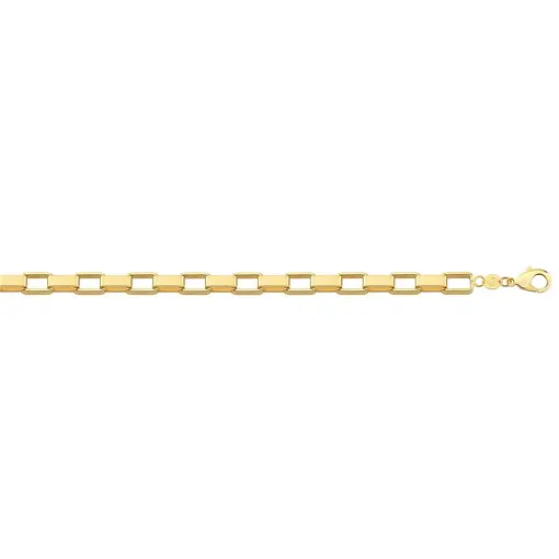 CORR CARTIE 6.6MM ELO LARGO  FOLHEADO A OURO 18K