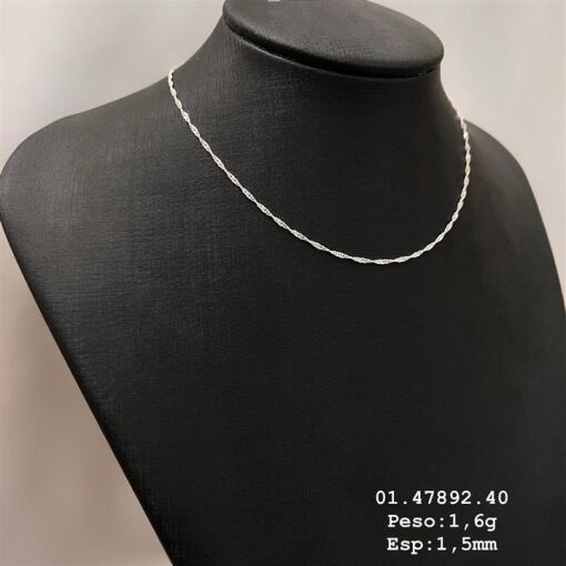 CORRENTE SINGAPURA 1,5MM PRATA 925