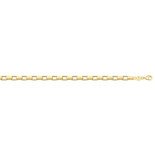 CORR CARTIE 5MM  ELO LARGO FOLHEADO A OURO 18K
