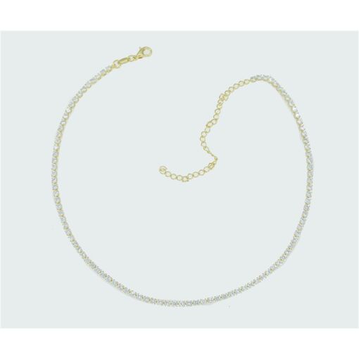 GARG MALHA ZIRC 2,5MM C/ EXT FOLHEADO A PRATA