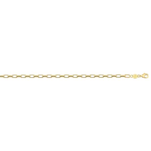 CORR CARTIE 4,00MM ELO RED  FOLHEADO A OURO 18K