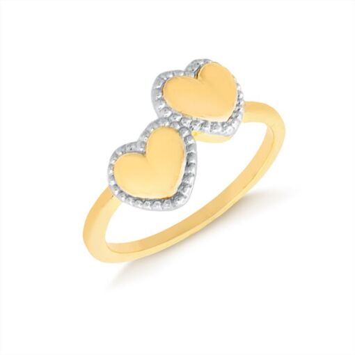 ANEL FOLHEADO A OURO 18K