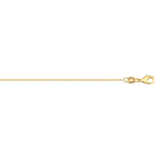 CORRENTE CADEADA 1MM FOLHEADO A OURO 18K