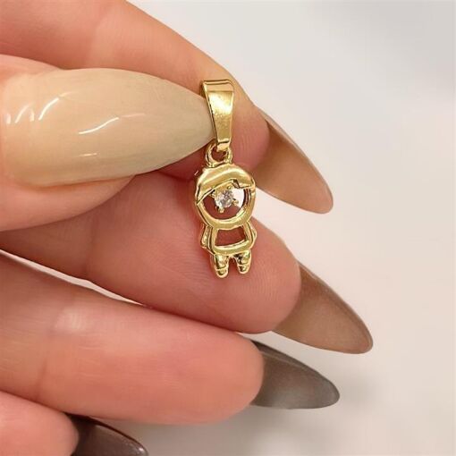 PING MENININHO  FOLHEADO A OURO 18K