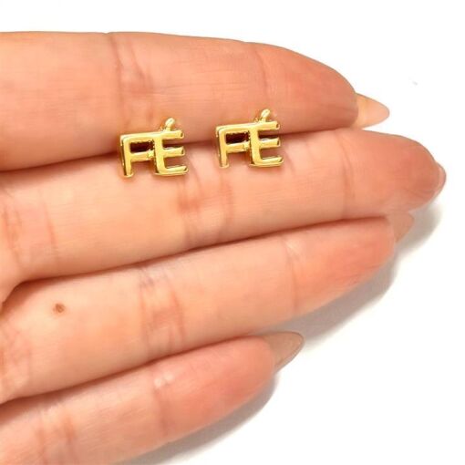 BR PINO "FE" FOLHEADO A OURO 18K