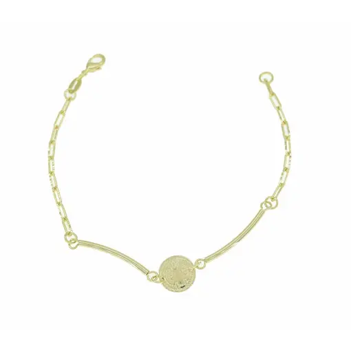 PULSEIRA SÃO BENTO FOLHEADO A PRATA