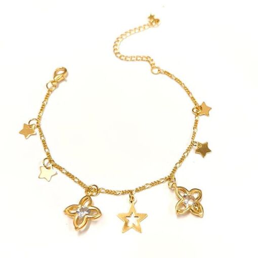 PUL ESTRELAS  FOLHEADO A OURO 18K